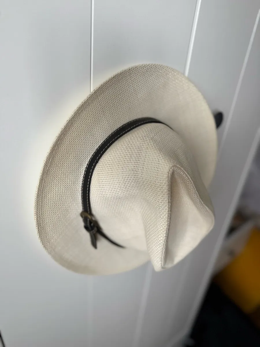 Summer straw Fedora hat - Image 1