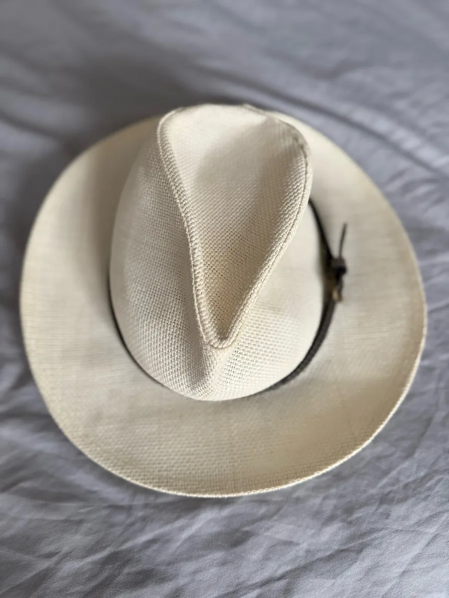 Summer straw Fedora hat - Image 2