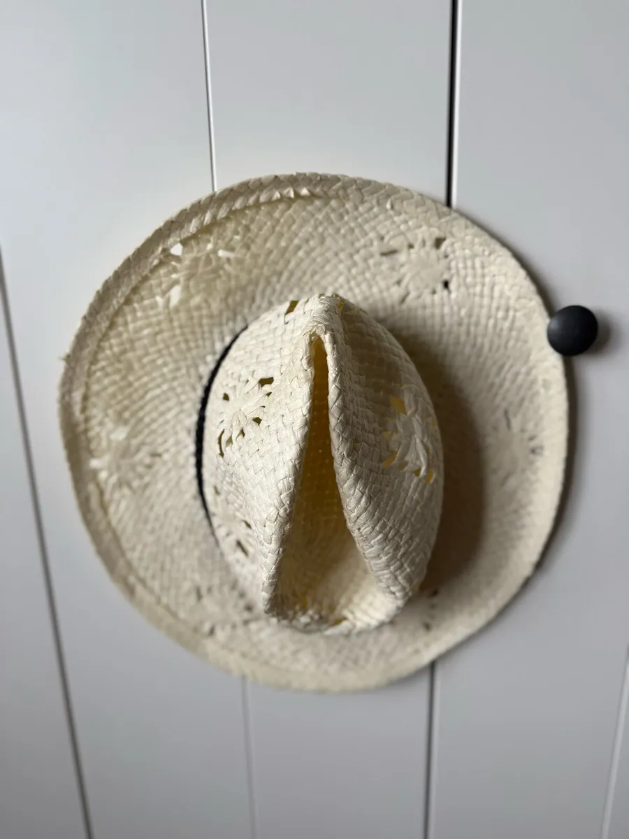 Summer straw Fedora hat - Image 3