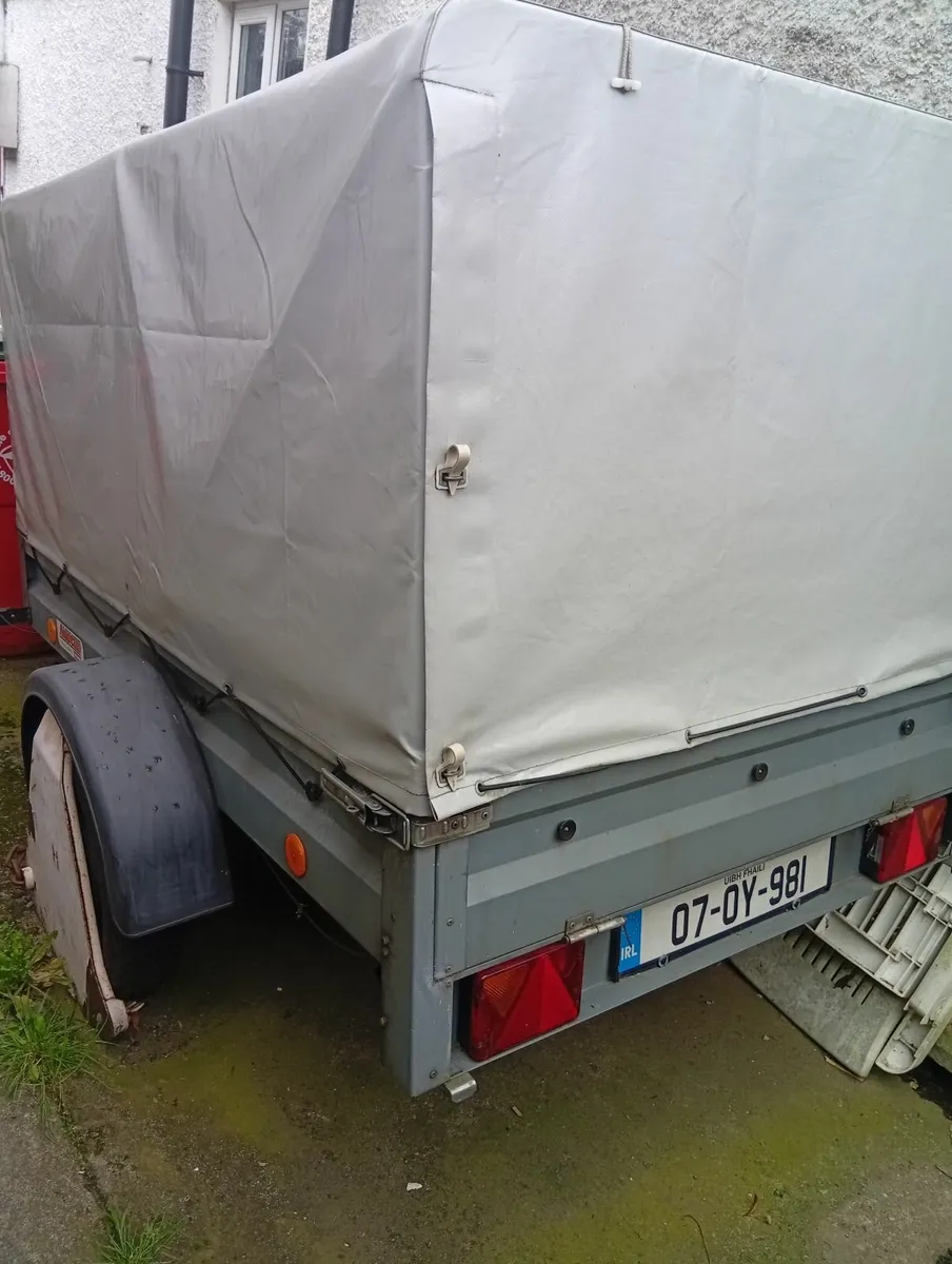 Quality Galvanised trailer with removable canopy - Image 3