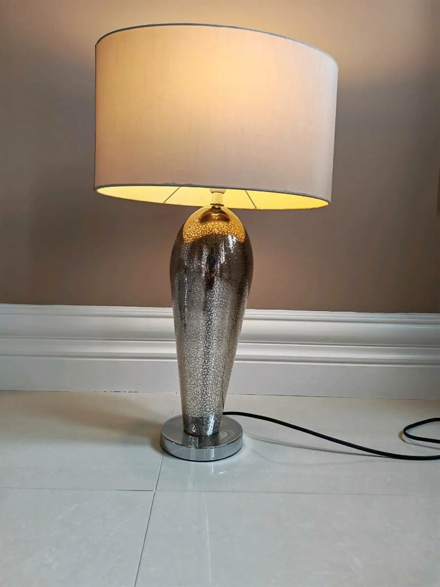Beige Gold Touch Activate Lamp - Image 1