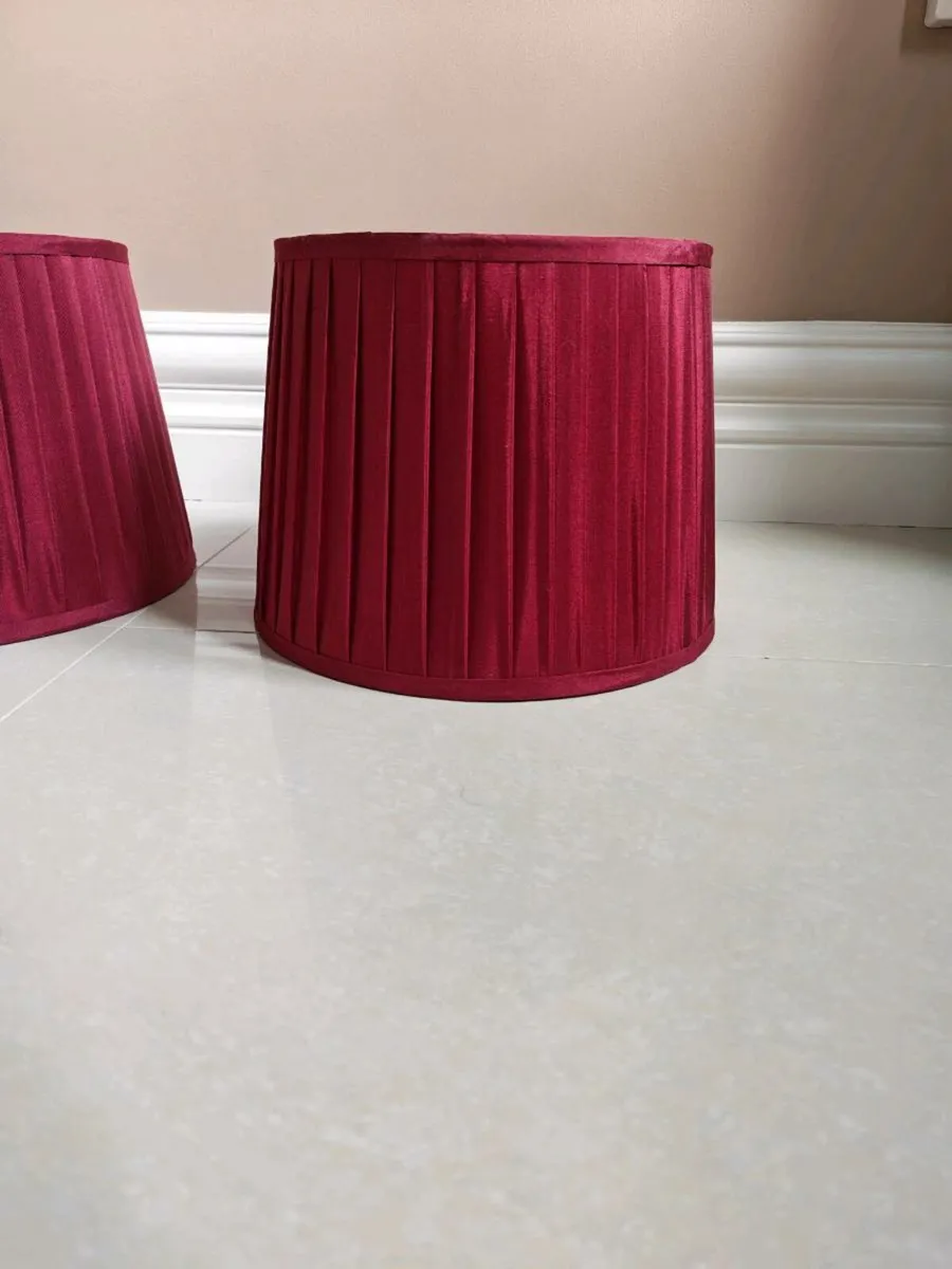 Red Lamp Shades - Image 1