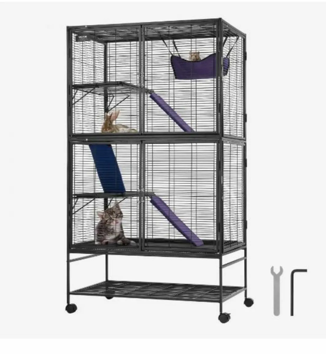 Metal Small Animal Cage 4-Tier - Image 1
