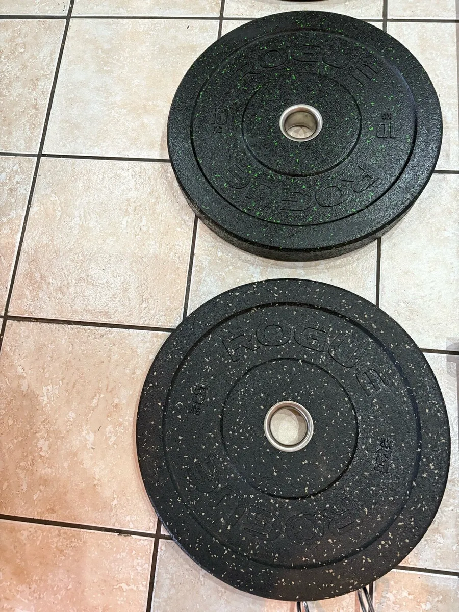 ROGUE BRANDED OLYMPIC RUBBER BUMPER PLATES! - Image 2