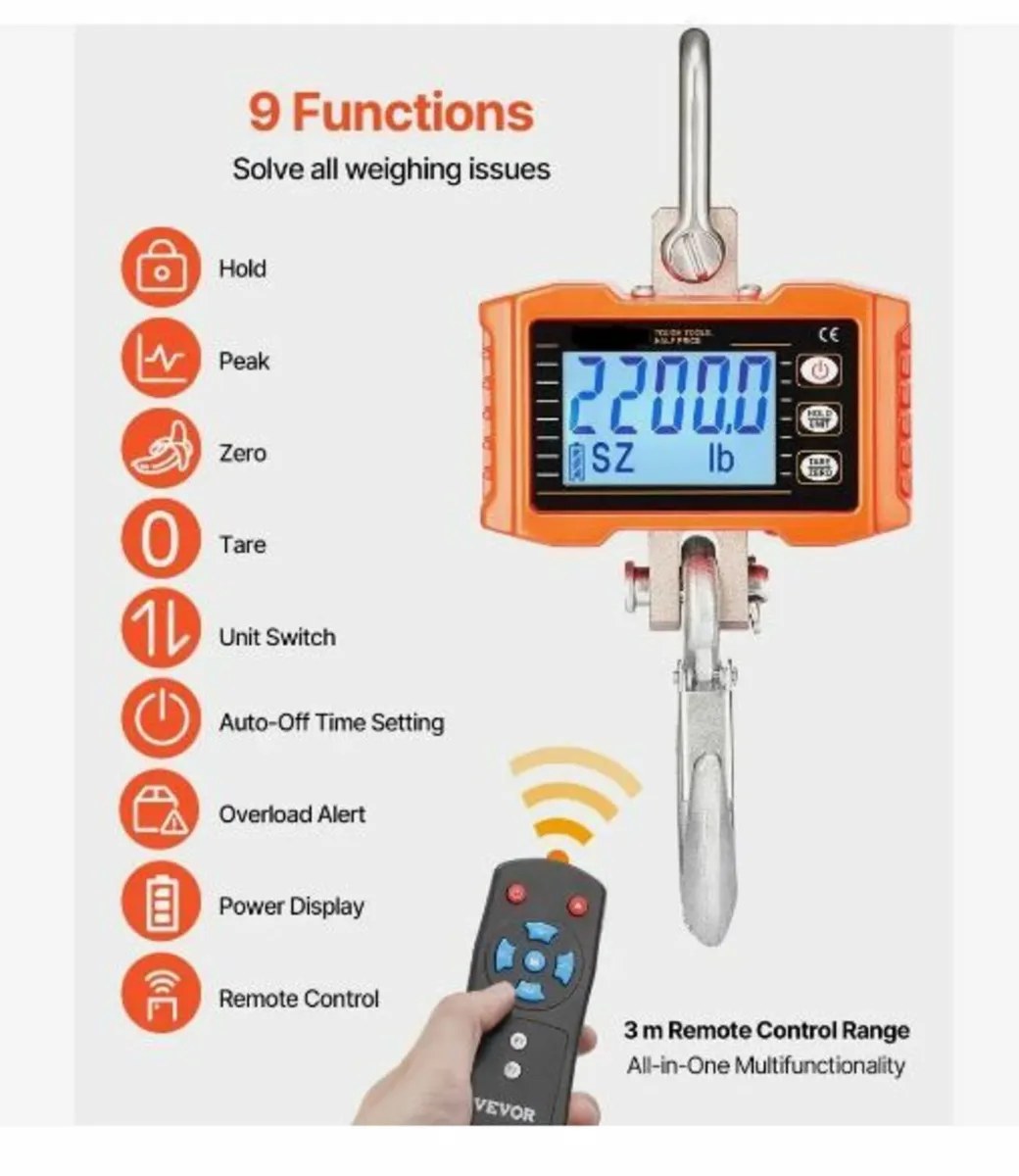 Digital Crane Scale Industrial Hanging Scale - Image 3