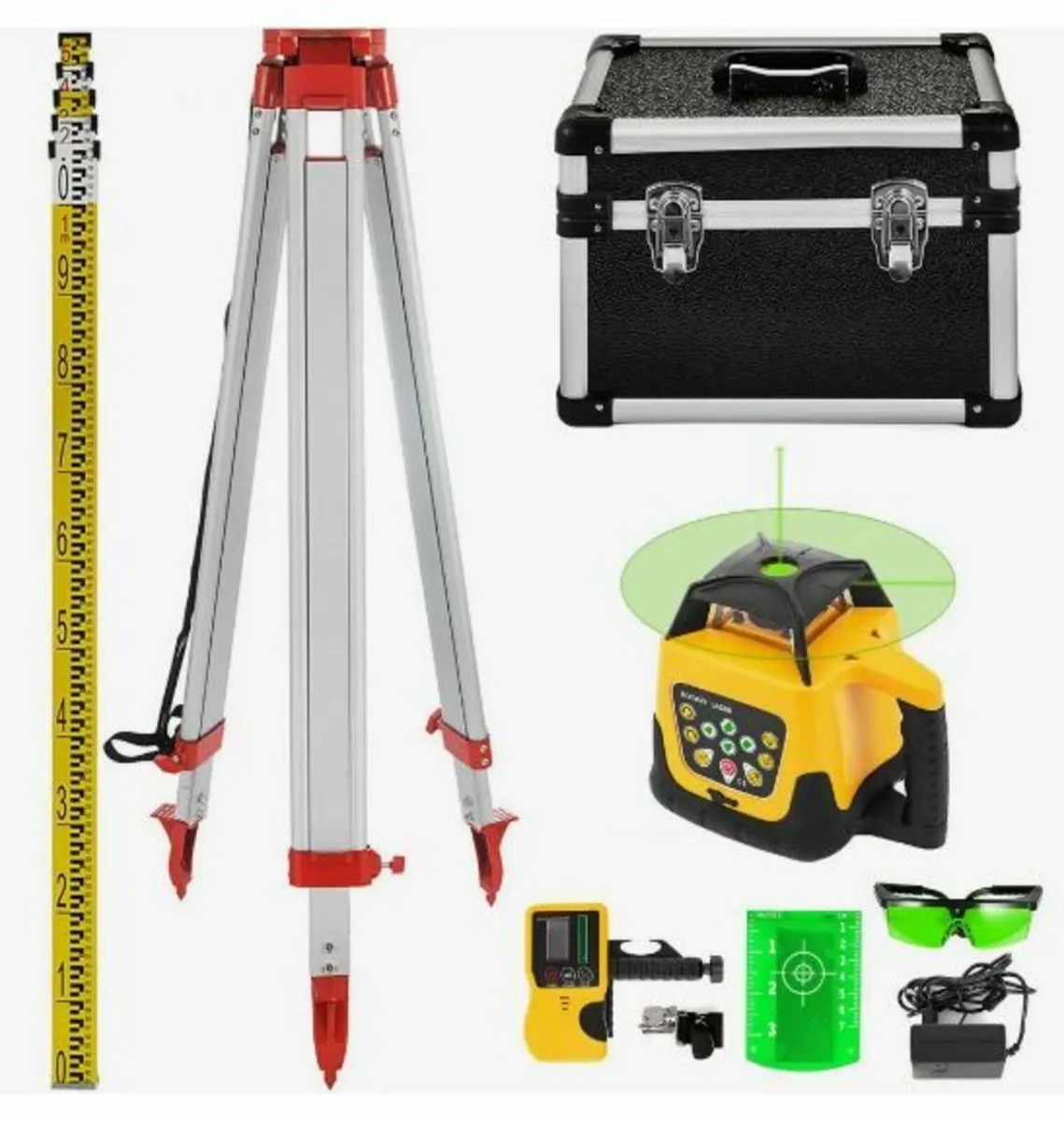 Rotary Green Laser Kit 500m+1.65m Aluminum - Image 4