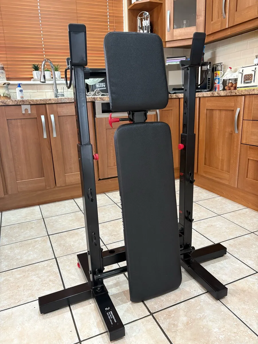 WEIGHT BENCH, 50KG WEIGHTS, CHIN UP, BARS!! - Image 4