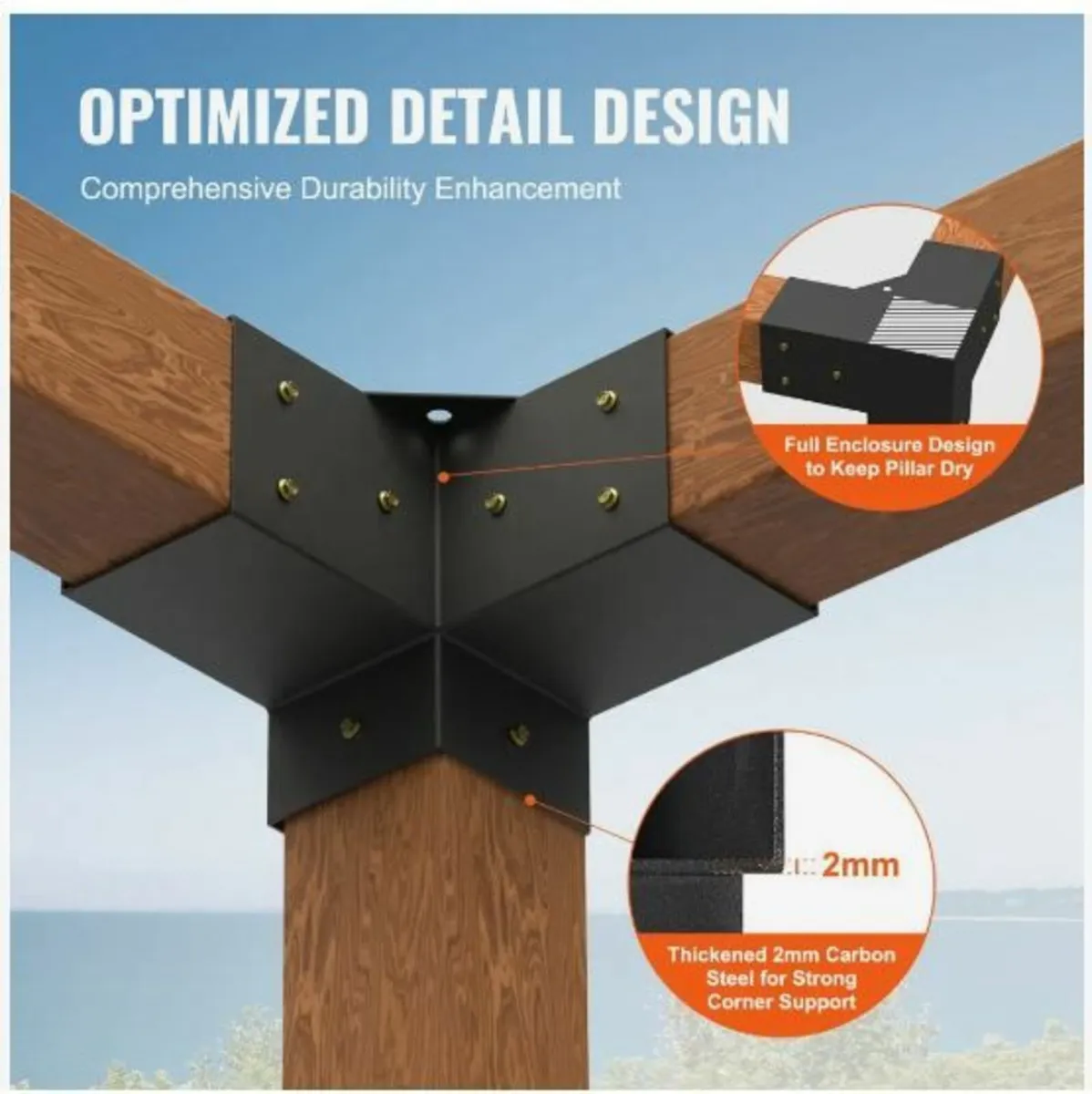 Pergola Bracket Kit 10.2 cm x 10.2 cm - Image 4