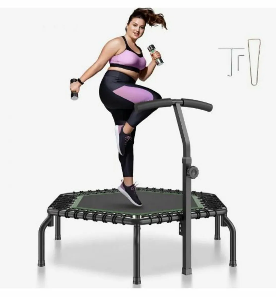 54.5" Mini Fitness Trampoline Adults - Image 1