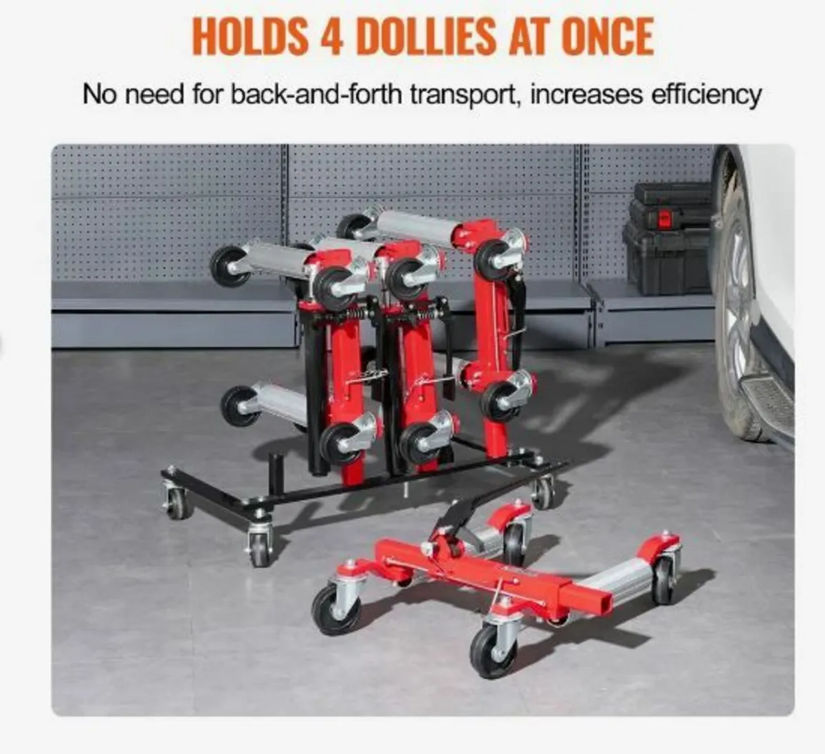 Car Dolly Rack Hydraulic Trolley Jack Stand - Image 2