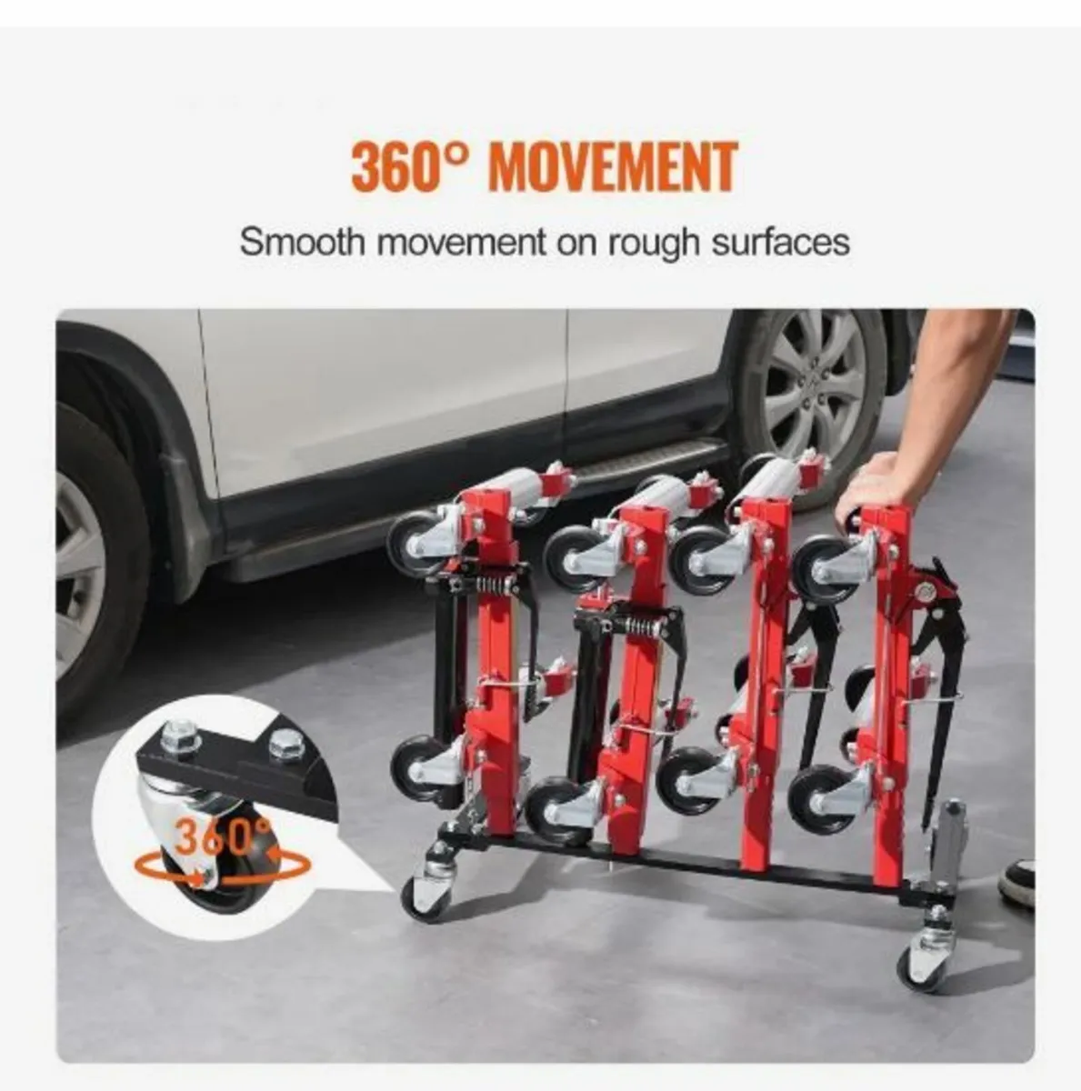 Car Dolly Rack Hydraulic Trolley Jack Stand - Image 3