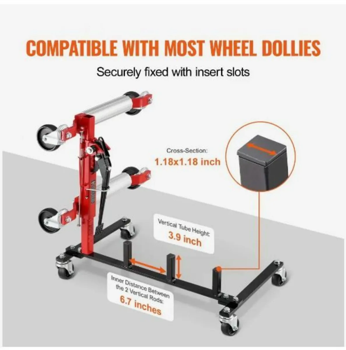 Car Dolly Rack Hydraulic Trolley Jack Stand - Image 4