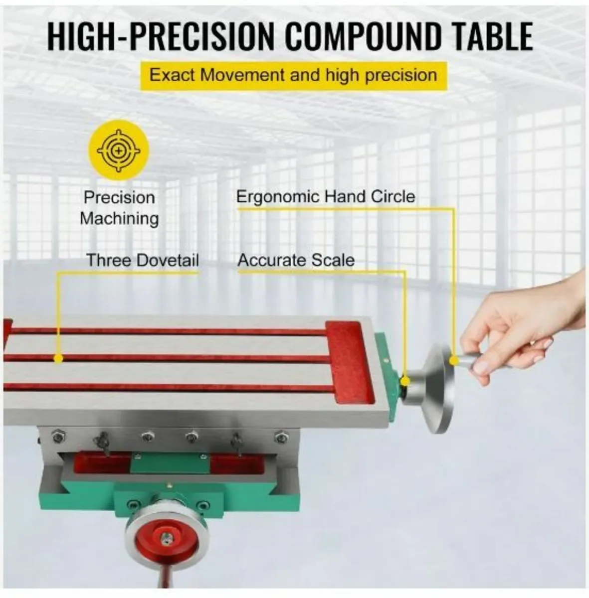 Milling Table 17.7×6.7Inch Compound - Image 4