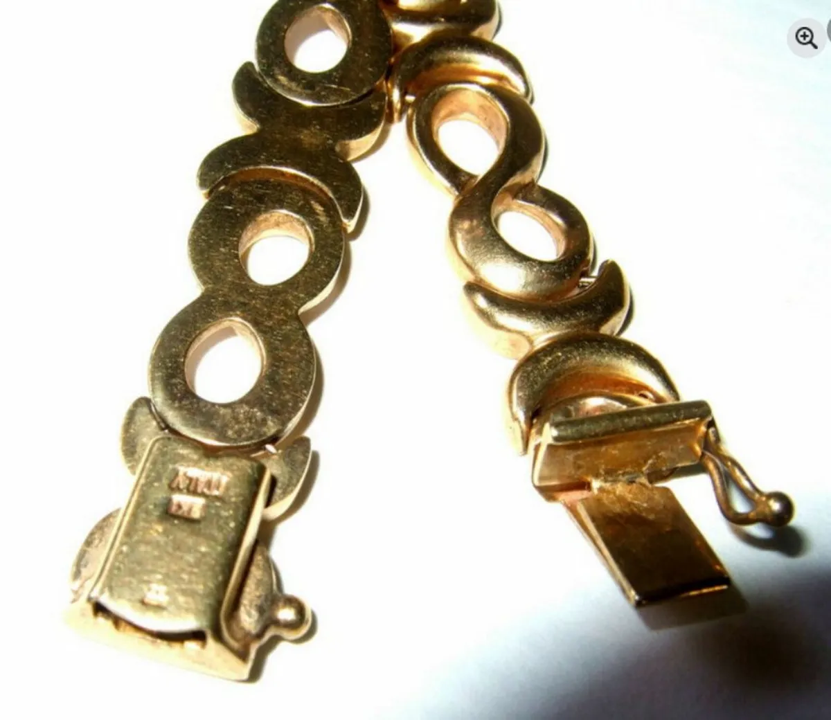 Vintage 9ct Gold Hallmarked Italian Bracelet - Image 4