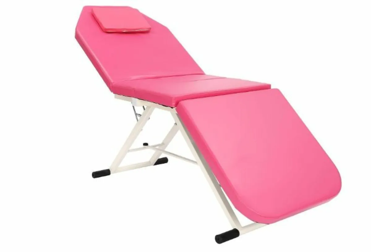 Pink Massage Table, Therapy Lounger - Image 1