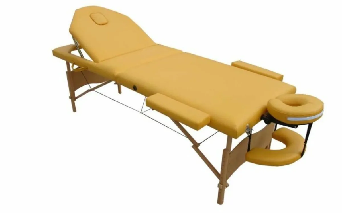 Massage Table 3 Zone Wooden Folding - Image 1