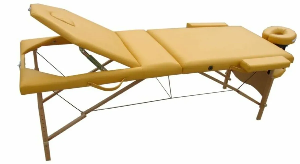 Massage Table 3 Zone Wooden Folding - Image 4