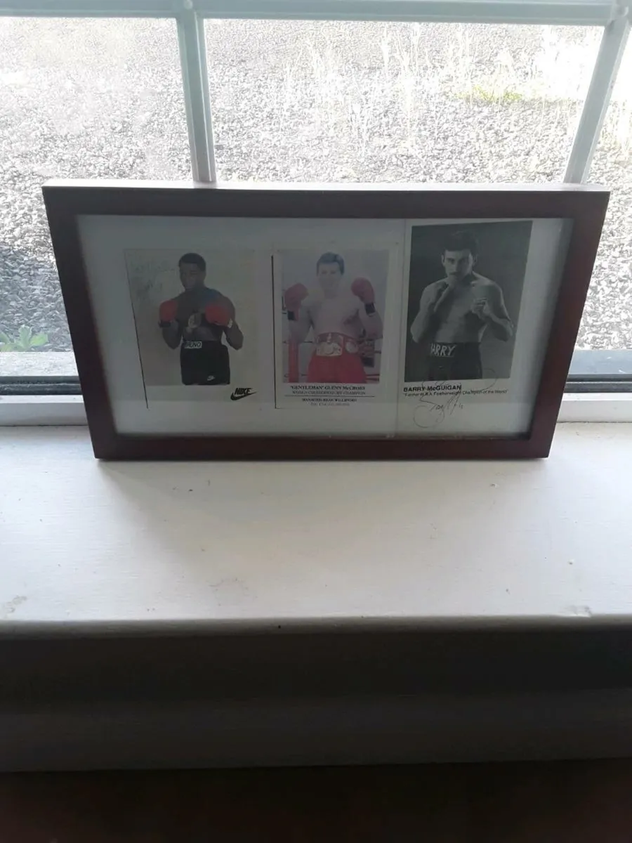 Boxing signed pictures bruno  mcguigan - Image 2