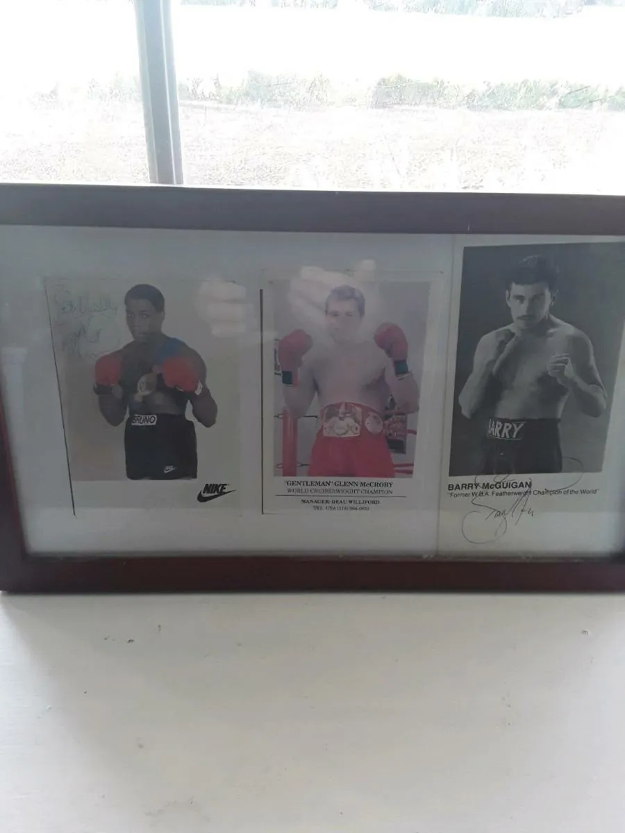 Boxing signed pictures bruno  mcguigan - Image 1