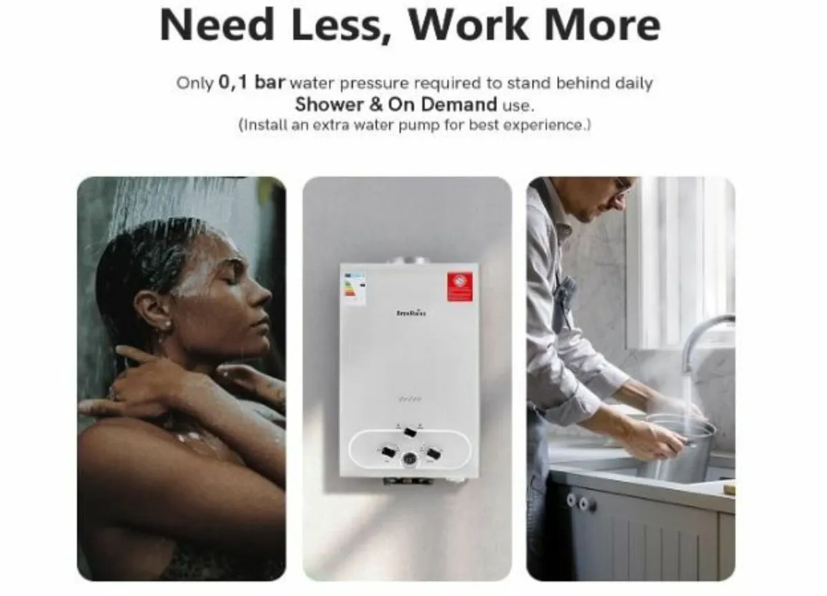 20LPM Gas Instantaneous Water Heater, 40 kW - Image 4