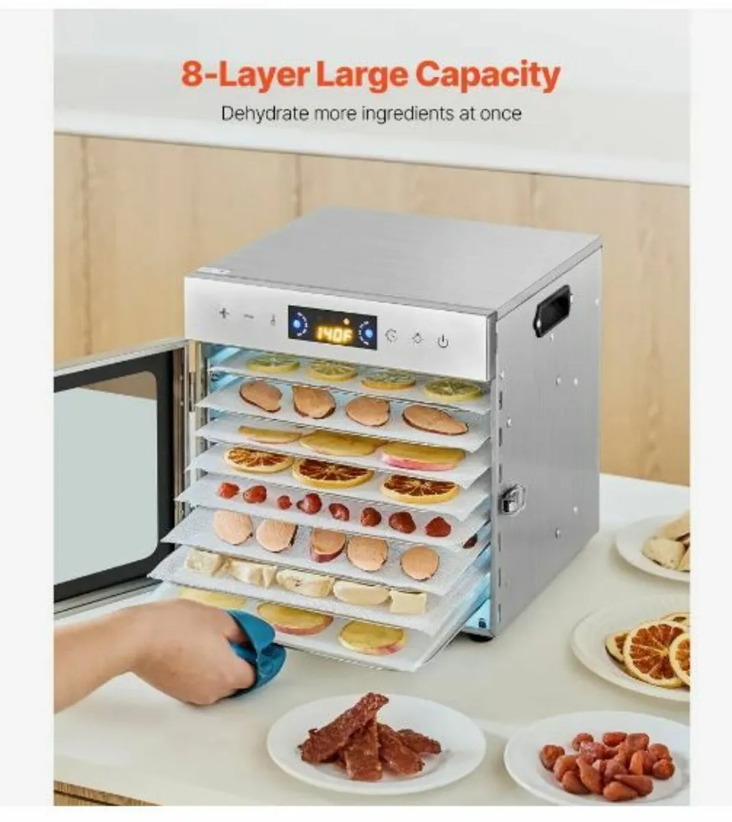 8 Trays Food Dehydrator Machine - Image 3