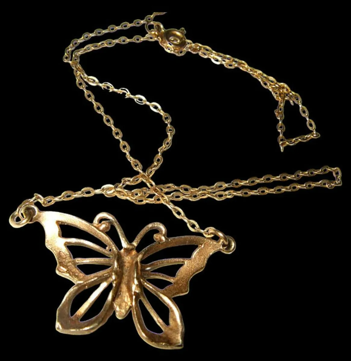 Vintage Hallmarked 9ct Gold Pendant & Chain - Image 1