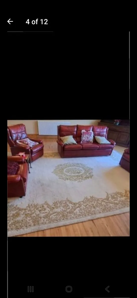 Suite sofa recliners x 2 genuine leather..excellen - Image 3