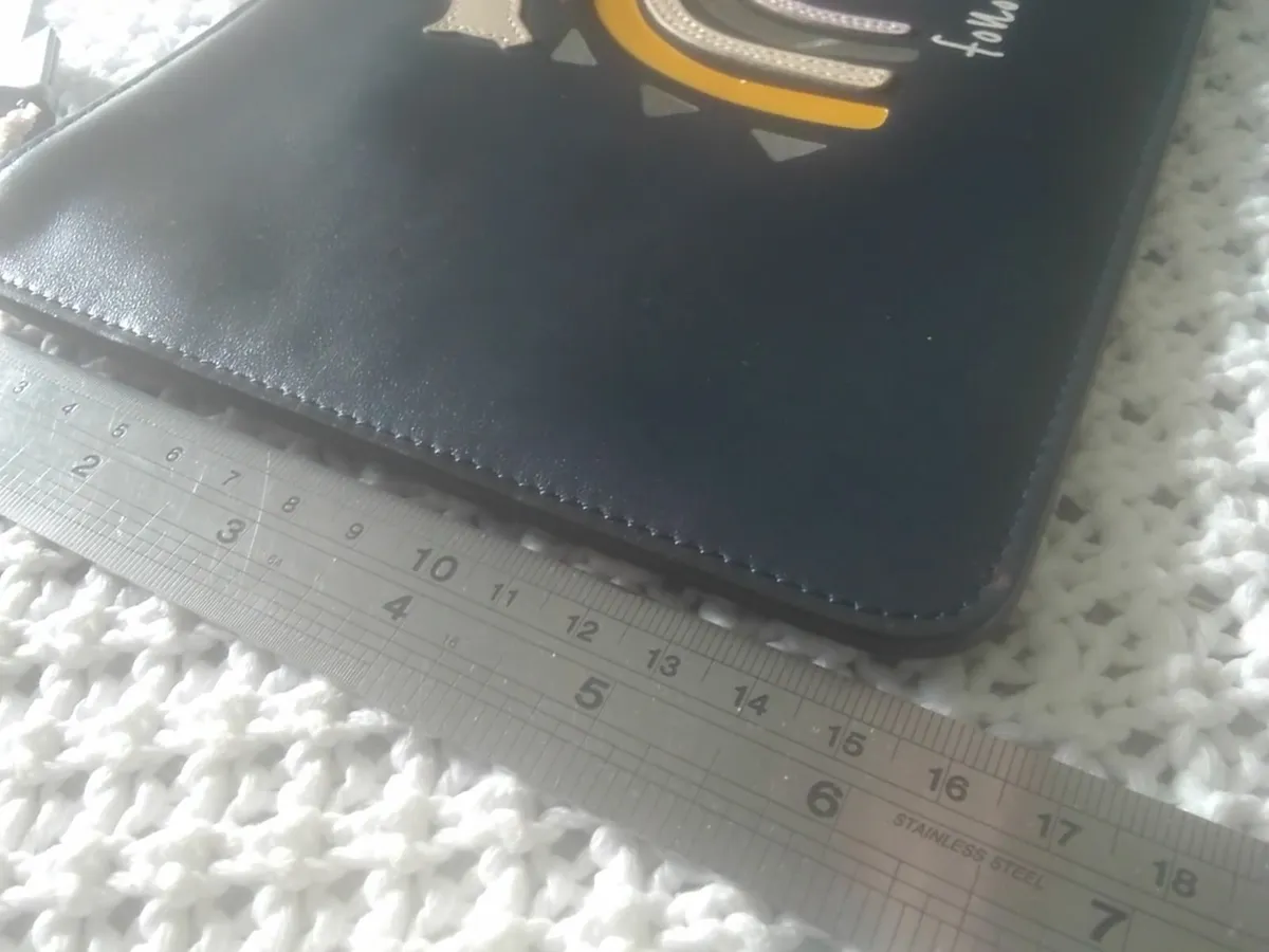 RADLEY NAVY LARGE  LEATHER POCH WALLET NEW - Image 2