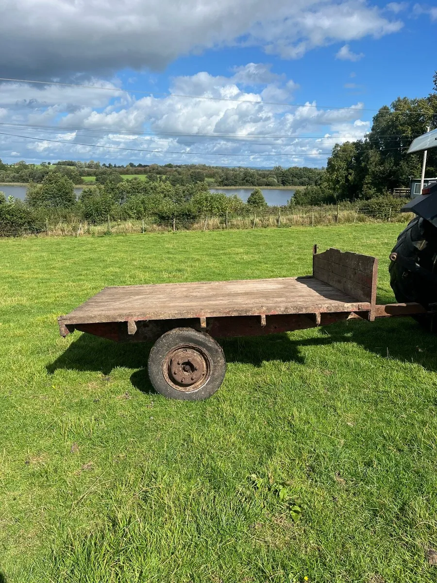 Vintage flat trailer - Image 1