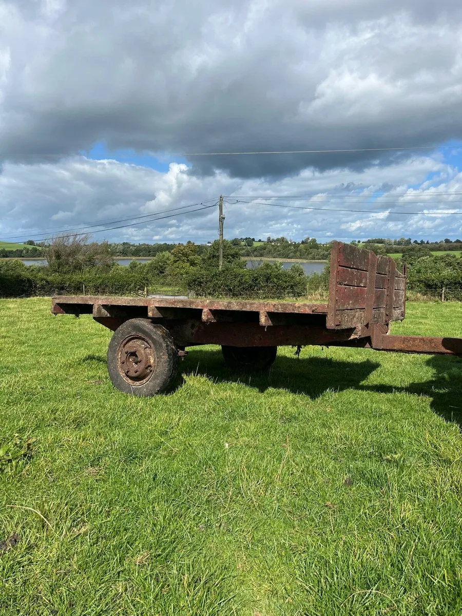 Vintage flat trailer - Image 2