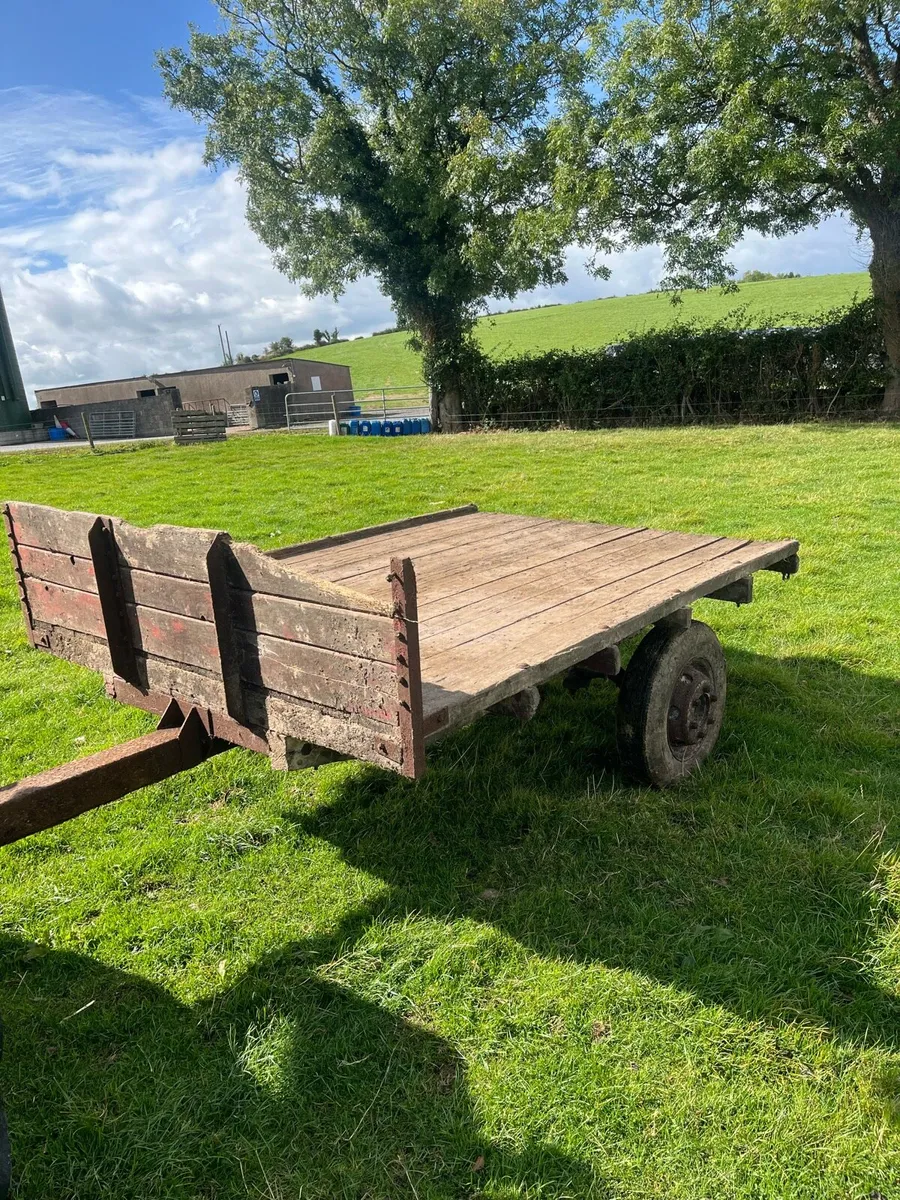 Vintage flat trailer - Image 3