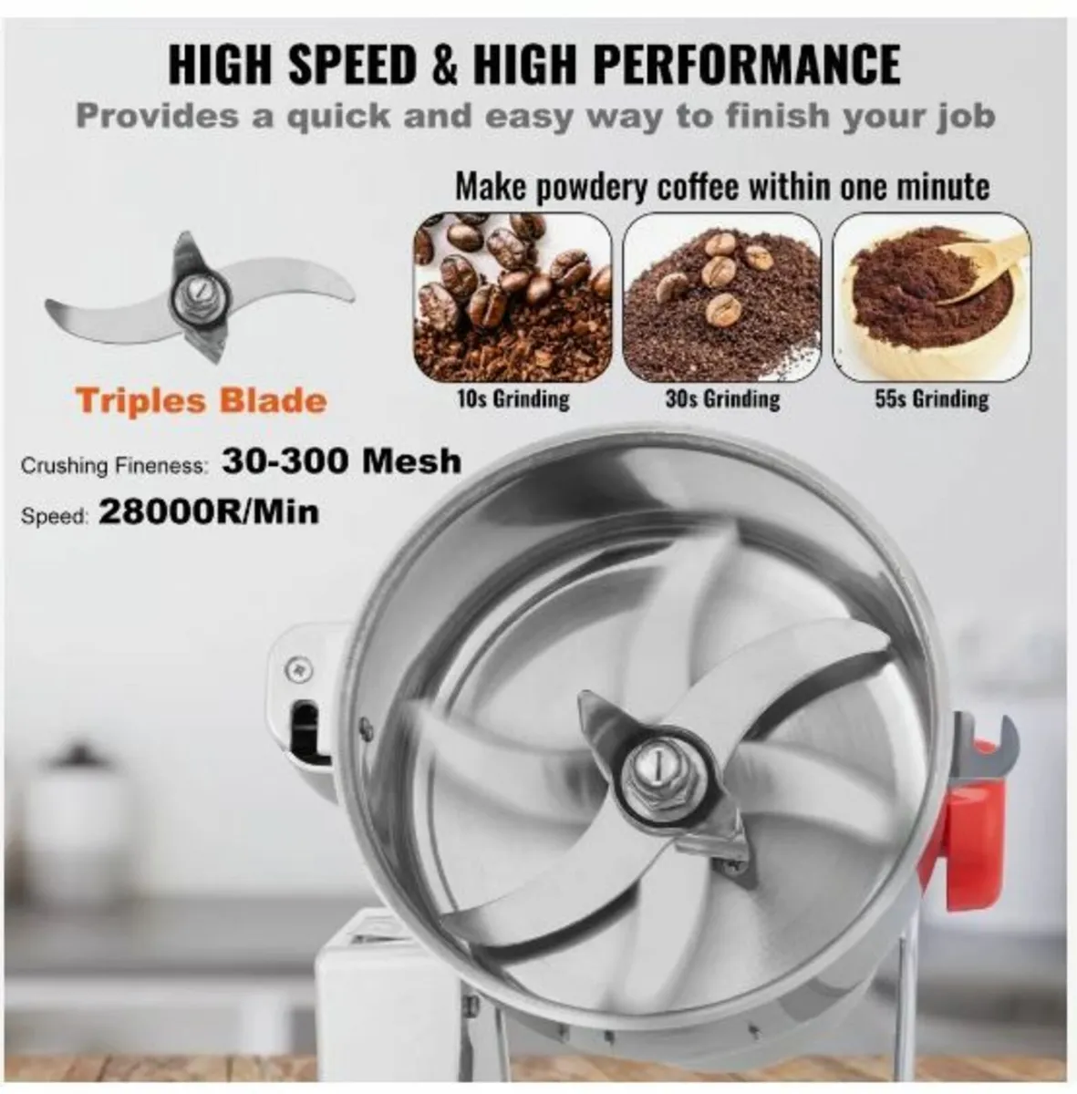 1000g Commercial Spice Grinder - Image 2