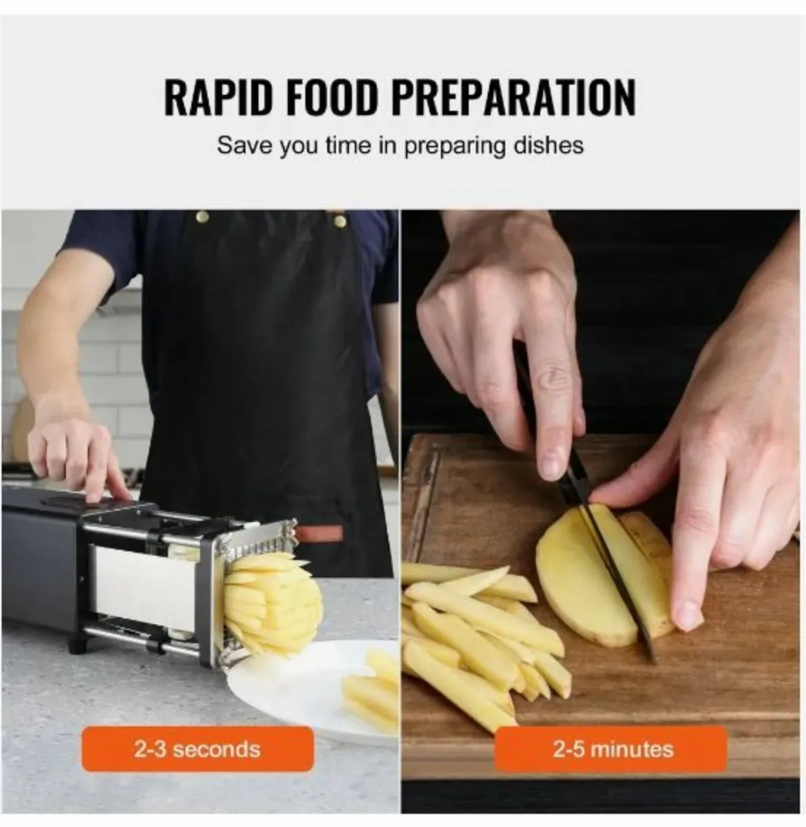 Electric French Fry Cutter Stainless Steel - Image 4