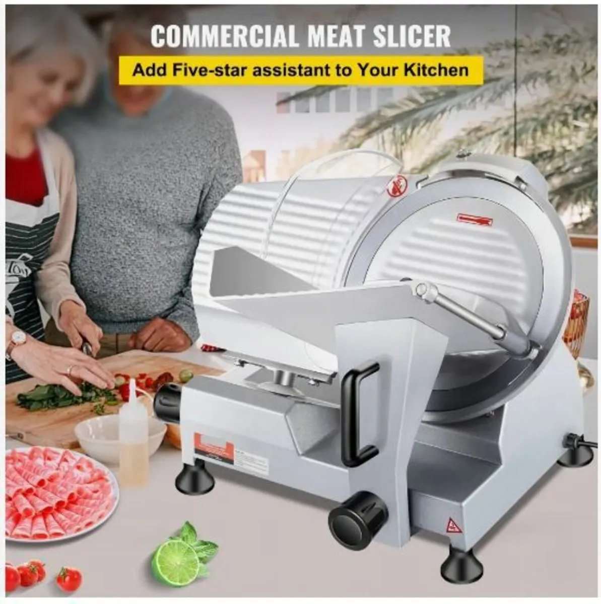 Commercial Meat Slicer, 240W Electric - Image 2