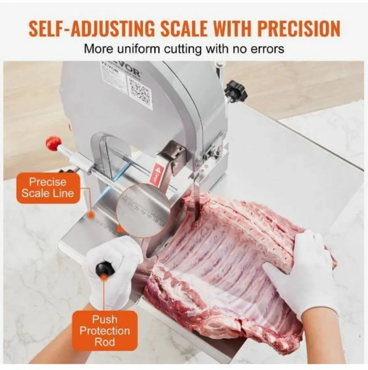 1500W Commercial Electric Meat Bandsaw - Image 4