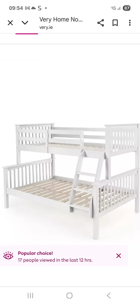 Double and single bunkbed
