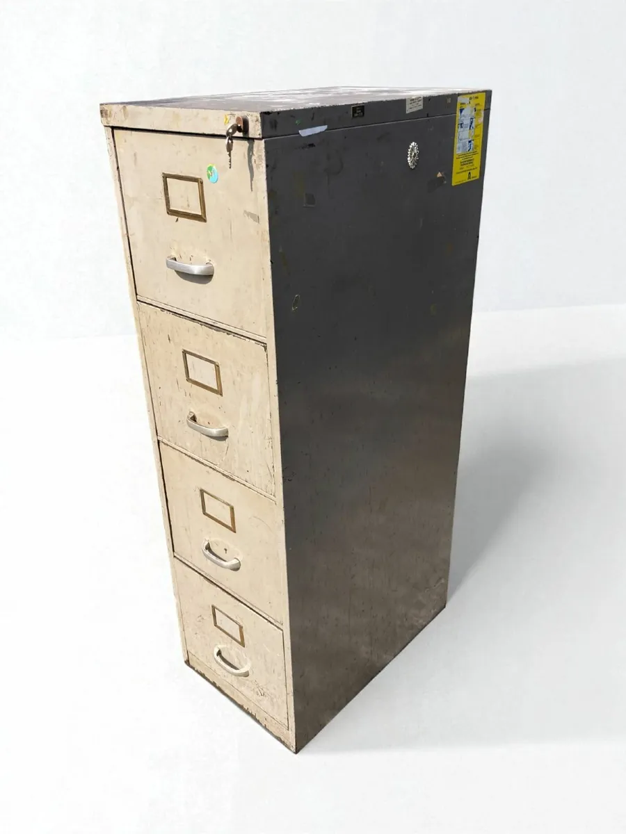 Antique Filing Cabinet - Distressed - Image 4
