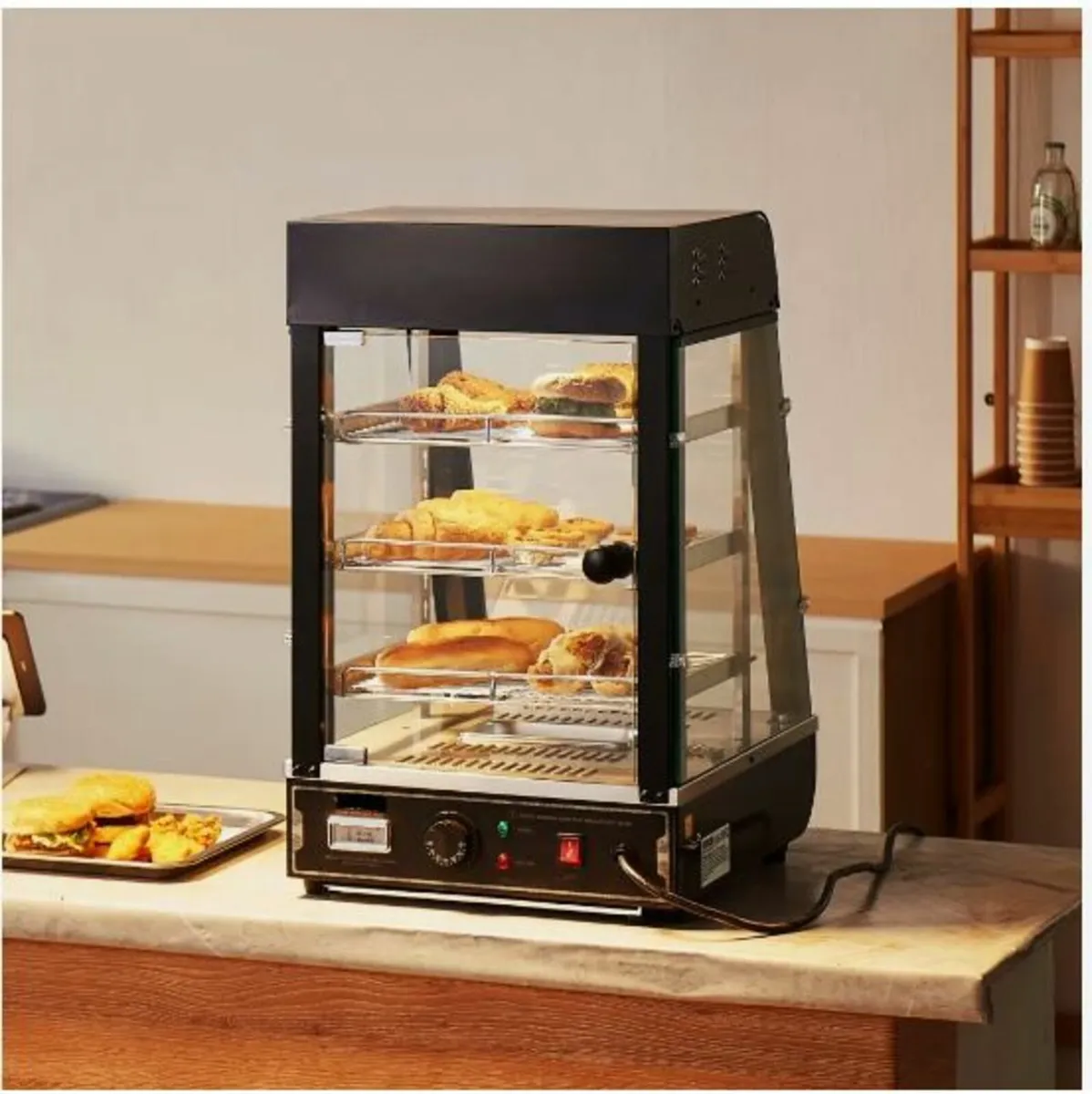 3-Tier Commercial Food Warmer Display - Image 1