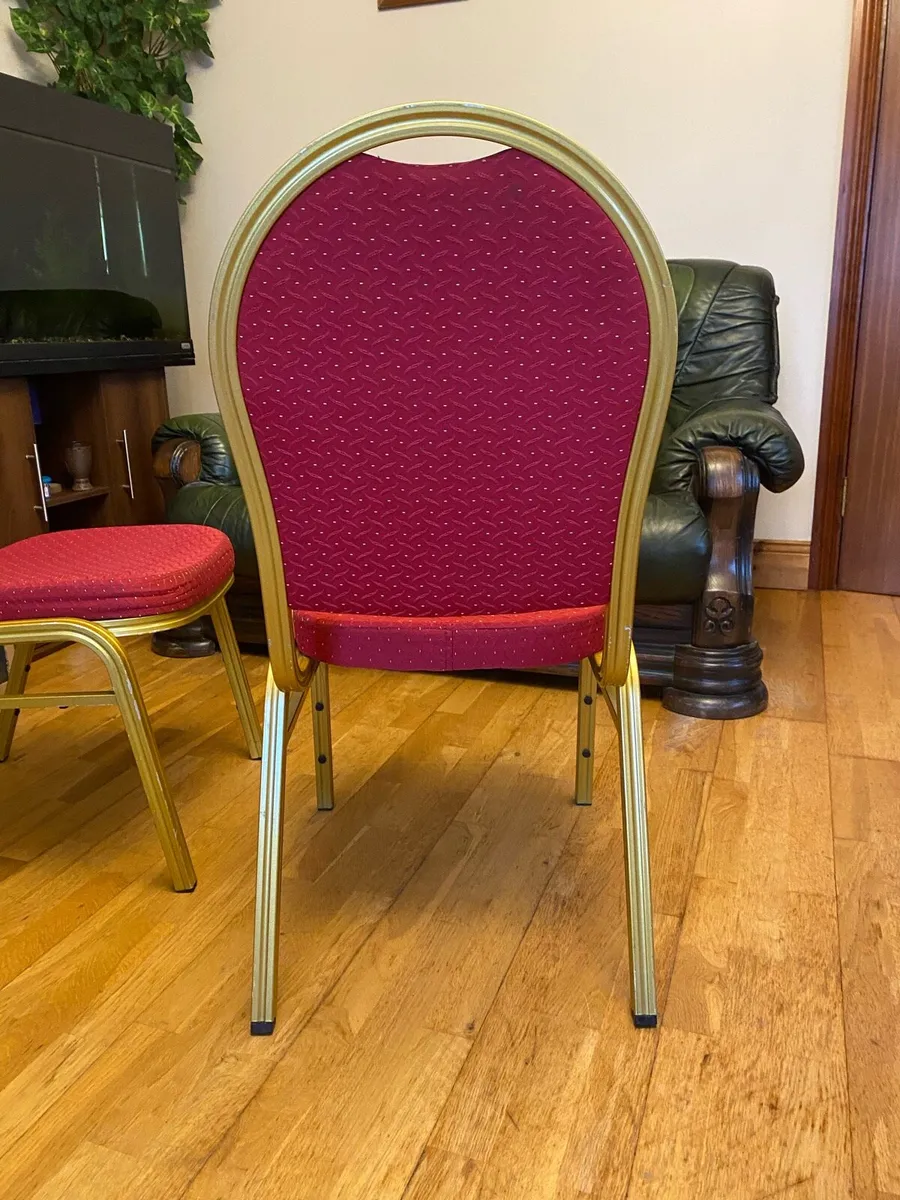 Set of 4 Red Chairs - Image 4