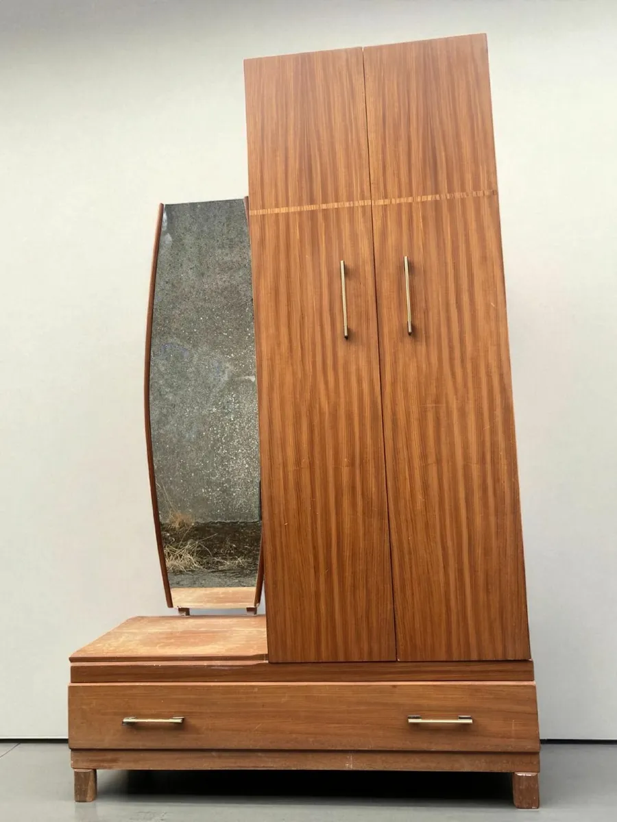 Mid Century Wardrobe - Combination Wardrobe. - Image 1