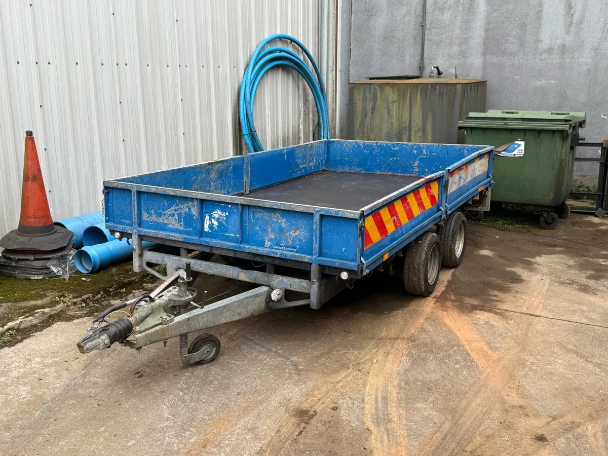 Ifor Williams 12ft 6’6 drop sides trailer - Image 1