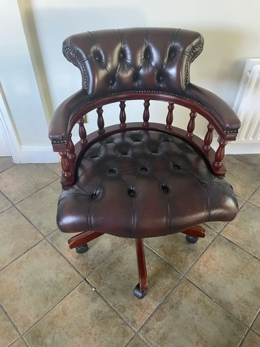 Leather Captain's Chair - Image 2