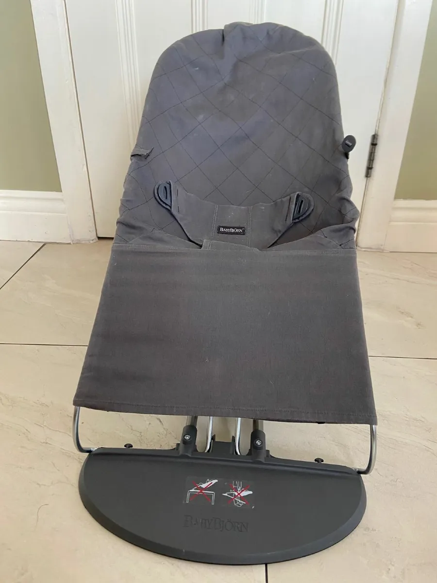 BabyBjorn baby bouncer, anthracite grey in colour - Image 1