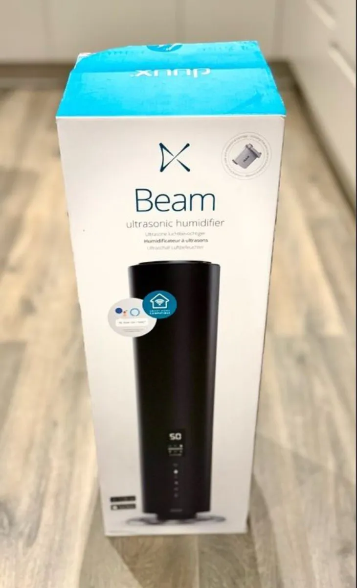 Duux Beam Smart Ultrasonic Air Humidifier in Black - Image 1