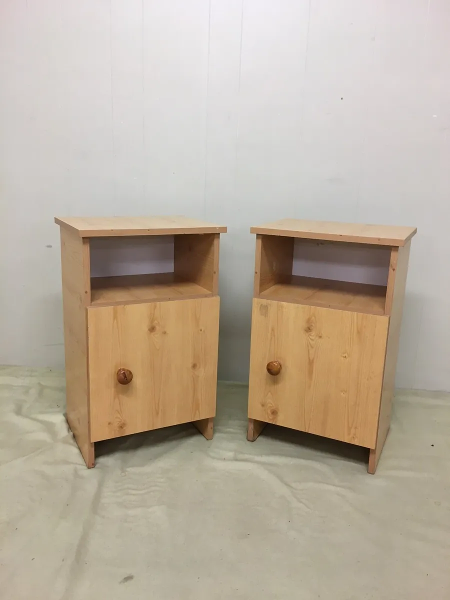 Pair Bedside Lockers - Image 2