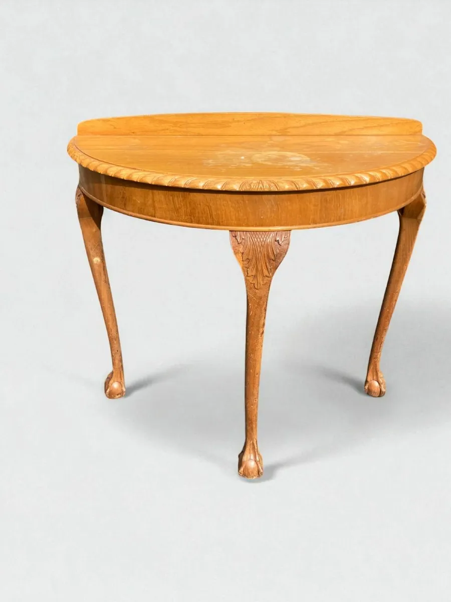 Vintage Console Table - Hall Table - Demi Lune - Image 1