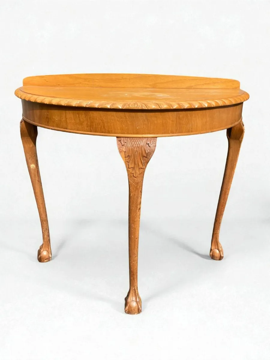 Vintage Console Table - Hall Table - Demi Lune - Image 2