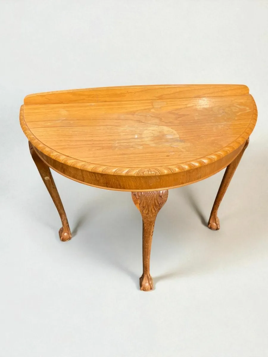 Vintage Console Table - Hall Table - Demi Lune - Image 3