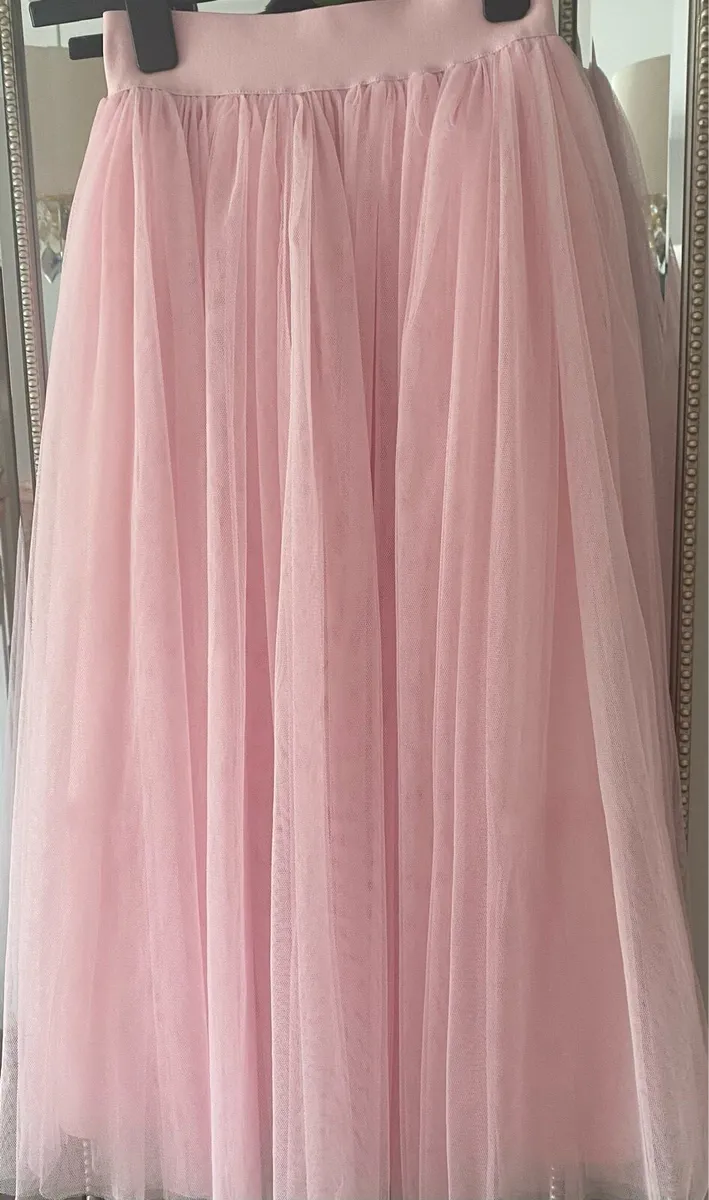 Coast tulle blush pink skirt - Image 3