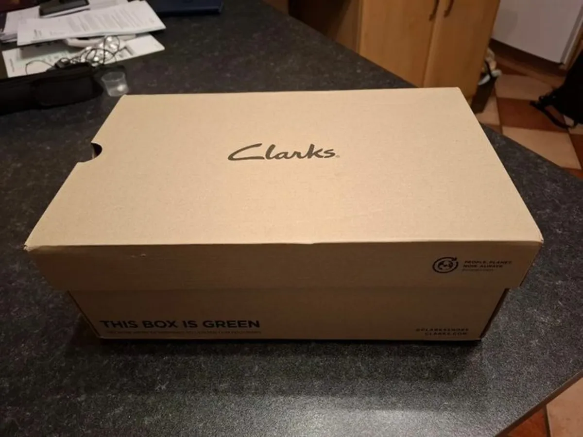 Clarks Men's Brogues Black 10 UK - NEW in BOX - Image 1